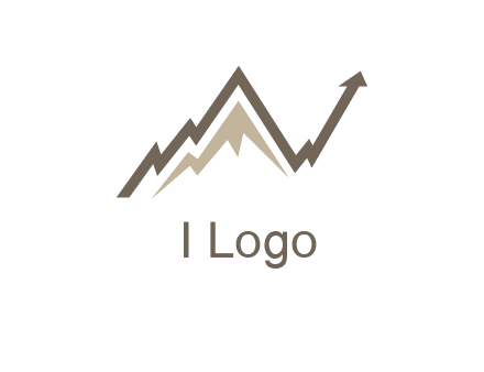 graph showcasing growth logo