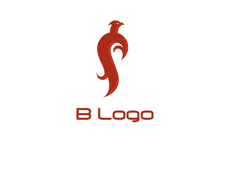 bird logo with phoenix symbol