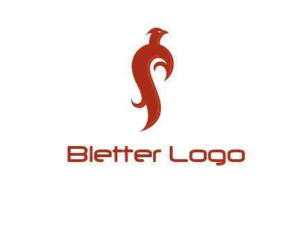 bird logo with phoenix symbol