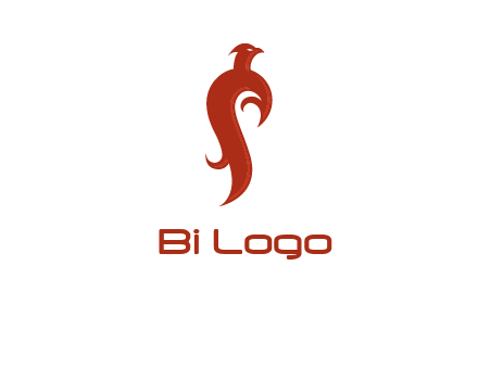 bird logo with phoenix symbol