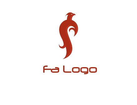 bird logo with phoenix symbol