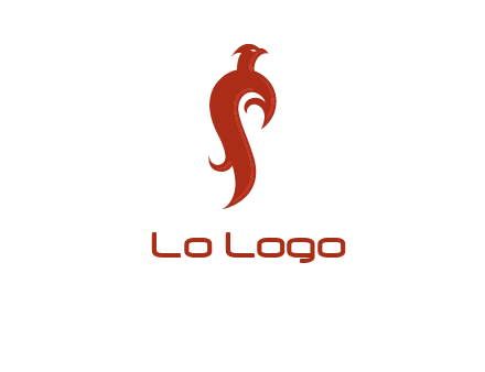 bird logo with phoenix symbol