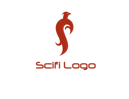 bird logo with phoenix symbol