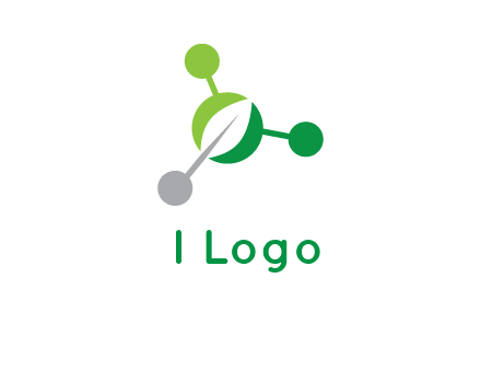 leaf in molecules logo