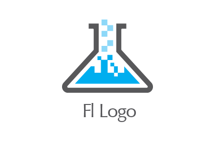 pharmacy logo with flask