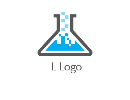 pharmacy logo with flask