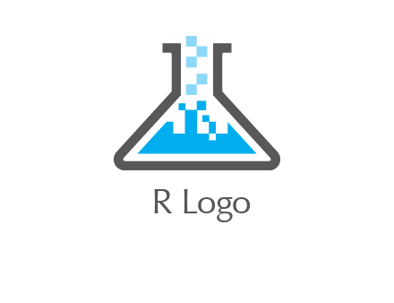 pharmacy logo with flask