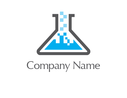 pharmacy logo with flask