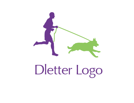 dog walking logo