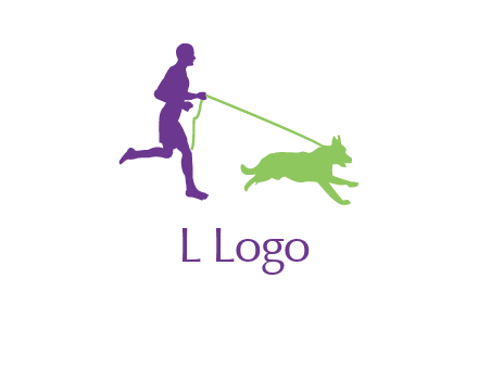 dog walking logo