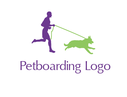 dog walking logo