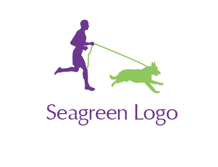 dog walking logo