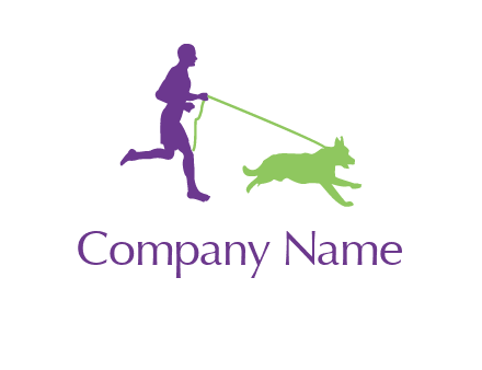 dog walking logo