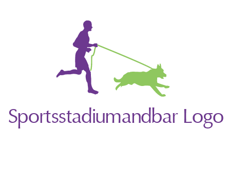 dog walking logo