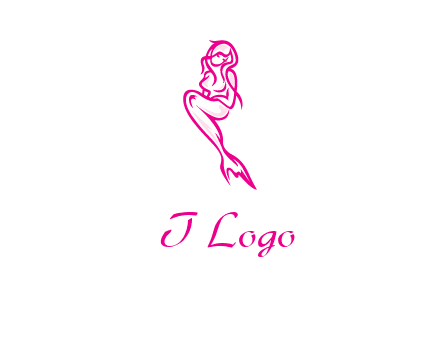 pink mermaid logo