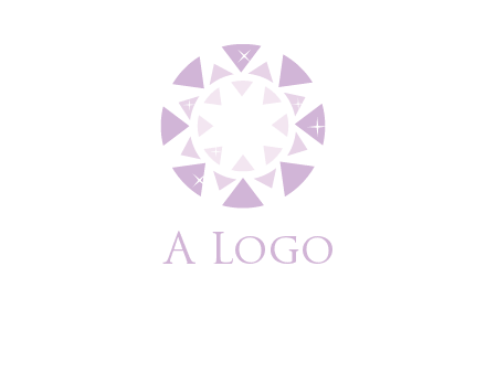 triangles join into a circle logo