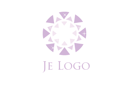 triangles join into a circle logo