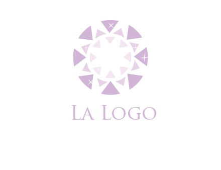 triangles join into a circle logo