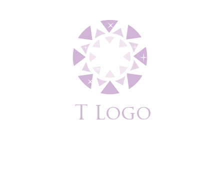 triangles join into a circle logo