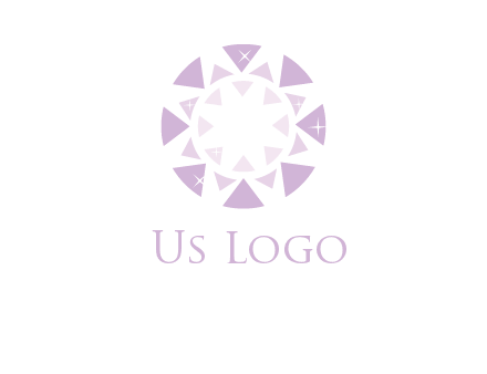 triangles join into a circle logo