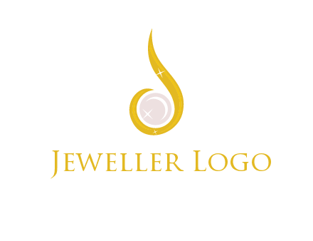 gold and pearl teardrop earring icon