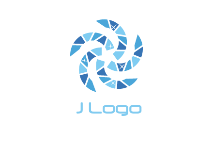 shiny gemstones swirl star logo