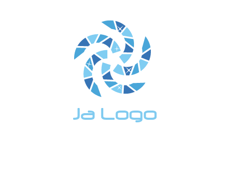 shiny gemstones swirl star logo