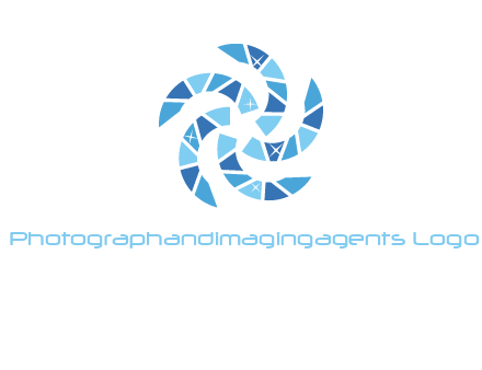 shiny gemstones swirl star logo