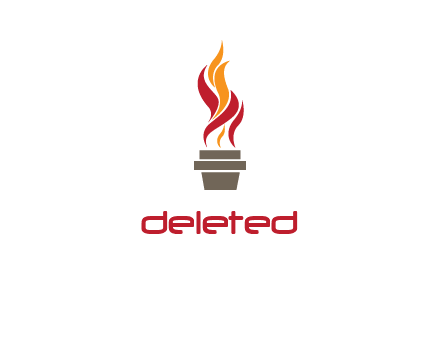 flaming torch logo