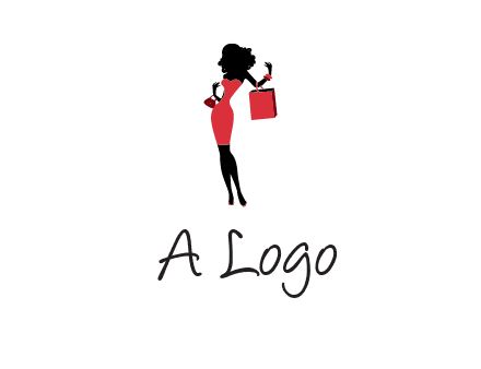 woman in red logo