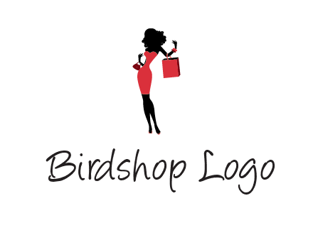 woman in red logo