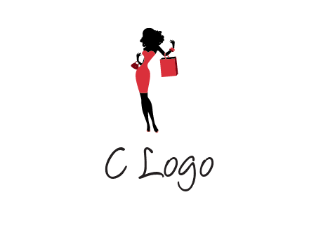 woman in red logo