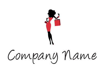 woman in red logo