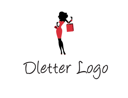 woman in red logo