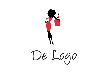 woman in red logo