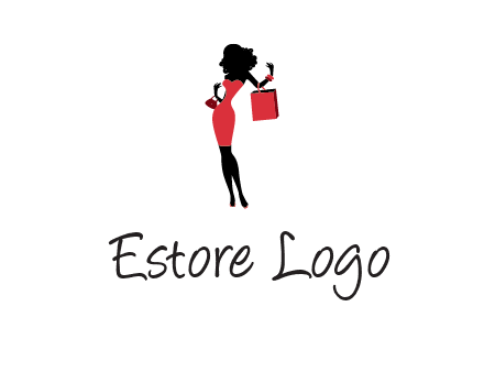 woman in red logo