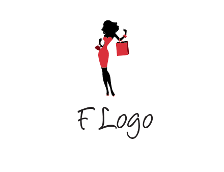 woman in red logo