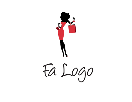 woman in red logo