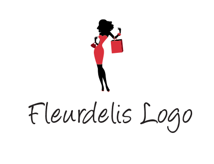 woman in red logo