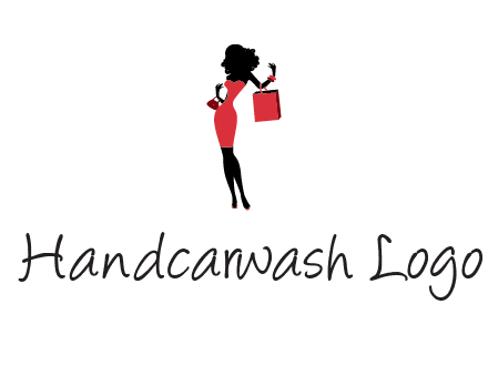 woman in red logo