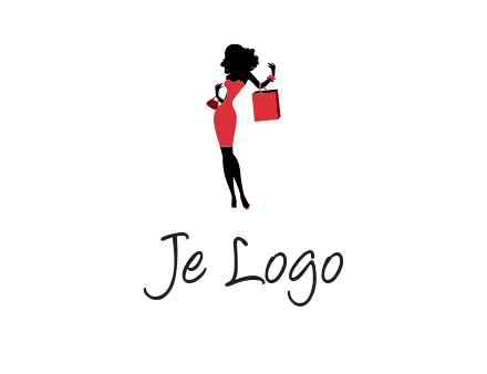 woman in red logo