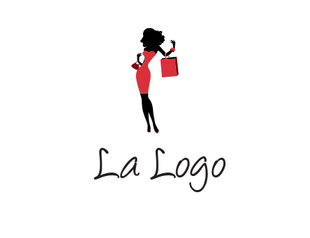 woman in red logo