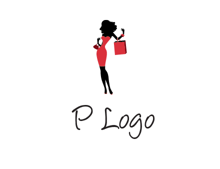 woman in red logo