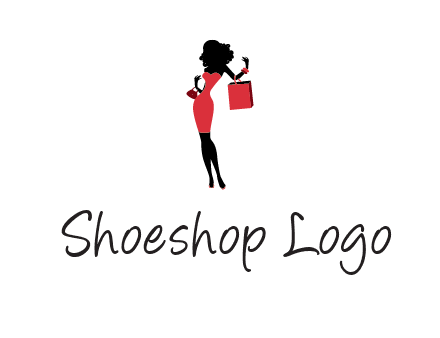 woman in red logo