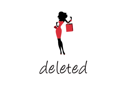 woman in red logo