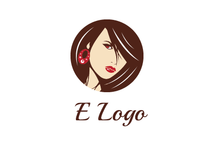 woman in round logo