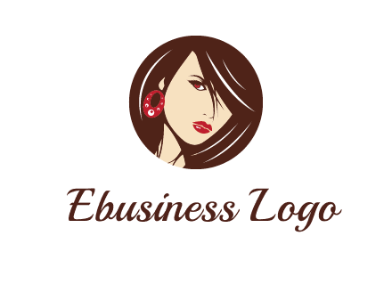 woman in round logo