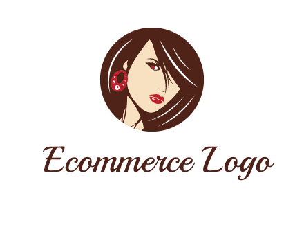 woman in round logo