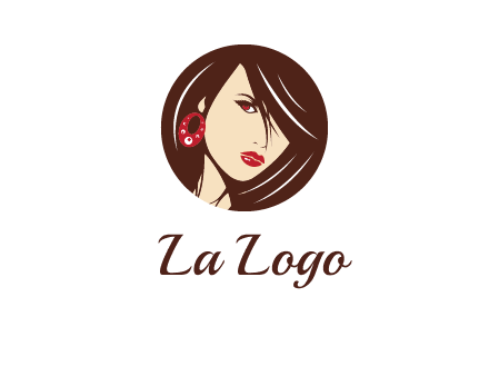 woman in round logo