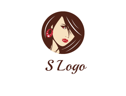 woman in round logo